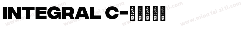 Integral C字体转换